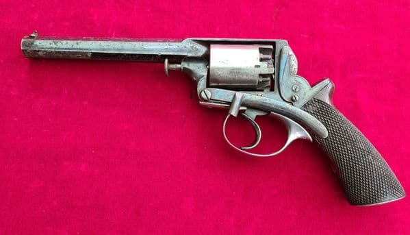 An exceptional blued double action  .32 percussion revolver by Deane Adams & Deane. C1851.Ref 3582